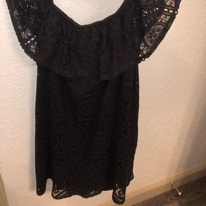 Off the shoulder crochet dress